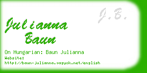 julianna baun business card